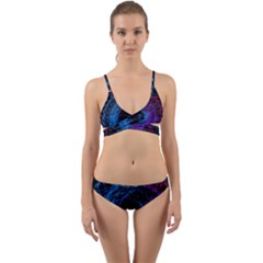 Symmetry Awesome 3d Digital Art Graphic Pattern Vortex Wrap Around Bikini Set by danenraven