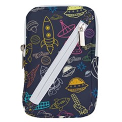 Seamless Outer Space Pattern Belt Pouch Bag (large) by danenraven