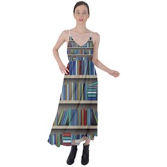 Bookshelf Tie Back Maxi Dress by Wegoenart