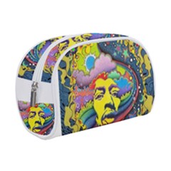 Psychedelic Rock Jimi Hendrix Make Up Case (small) by Jancukart