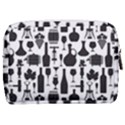 Wine Pattern Black White Make Up Pouch (Medium) View2