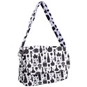 Wine Pattern Black White Courier Bag View1