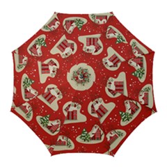 Christmas New Year Seamless Pattern Golf Umbrellas by Jancukart