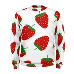 Seamless-pattern-fresh-strawberry Men s Sweatshirt by Jancukart