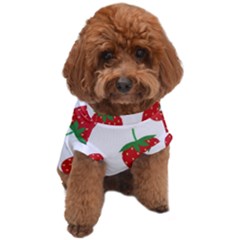 Seamless-pattern-fresh-strawberry Dog T-shirt by Jancukart