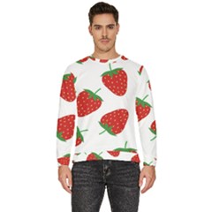 Seamless-pattern-fresh-strawberry Men s Fleece Sweatshirt by Jancukart