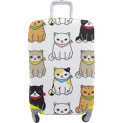 Cat-kitten-seamless-pattern Luggage Cover (large) by Jancukart