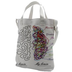 Neurodivergent Creative Smart Brain Canvas Messenger Bag by Wegoenart