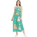 Seamless-pattern-cute-cat-cartoon-with-hand-drawn-style Boho Sleeveless Summer Dress View1