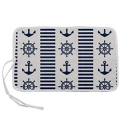 Nautical-seamless-pattern-vector-illustration Pen Storage Case (l) by Jancukart