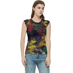 Abstract Painting Colorful Women s Raglan Cap Sleeve Tee by Wegoenart