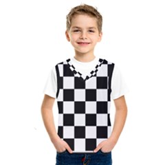 Chess Board Background Design Kids  Basketball Tank Top by Wegoenart