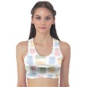 Cute-cat-colorful-cartoon-doodle-seamless-pattern Sports Bra View1