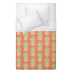 Pineapple Orange Pastel Duvet Cover (single Size) by ConteMonfrey