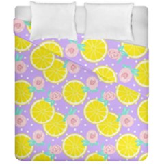 Purple Lemons  Duvet Cover Double Side (california King Size) by ConteMonfrey