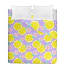 Purple Lemons  Duvet Cover Double Side (full/ Double Size) by ConteMonfrey