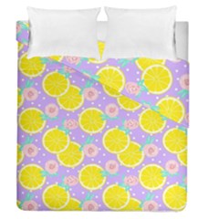 Purple Lemons  Duvet Cover Double Side (queen Size) by ConteMonfrey