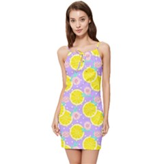 Purple Lemons  Summer Tie Front Dress by ConteMonfrey