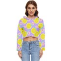 Purple lemons  Women s Lightweight Cropped Hoodie View1