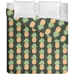 Pineapple Green Duvet Cover Double Side (california King Size) by ConteMonfrey