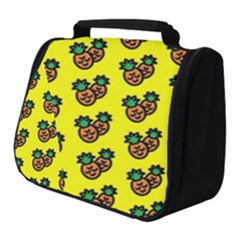 Yellow Background Pineapples Full Print Travel Pouch (small) by ConteMonfrey