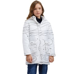 The Cuteness Of Saturn Kid s Hooded Longline Puffer Jacket by ConteMonfrey