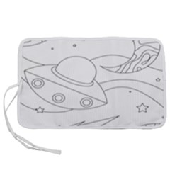 Starships Silhouettes - Space Elements Pen Storage Case (m) by ConteMonfrey