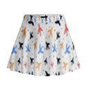 Sky birds - Airplanes Mini Flare Skirt View1