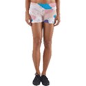 Hand-drawn-abstract-organic-shapes-background Yoga Shorts View1