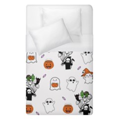 Halloween Jack O Lantern Vector Duvet Cover (single Size) by Ravend