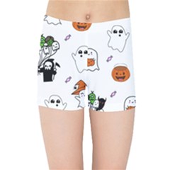 Halloween Jack O Lantern Vector Kids  Sports Shorts by Ravend