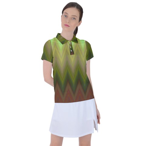 Zig Zag Chevron Classic Pattern Women s Polo Tee by Celenk