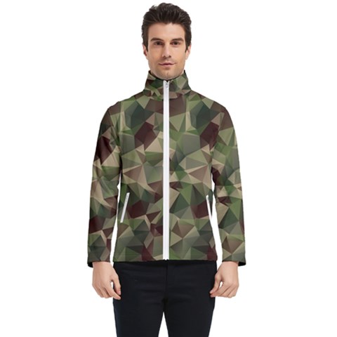 Abstract-vector-military-camouflage-background Men s Bomber Jacket by Wegoenart