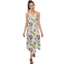 Watercolor-pattern-with-lady-bug Halter Tie Back Dress  View1