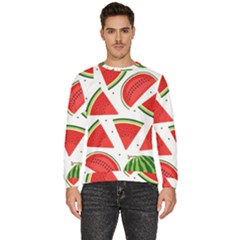 Watermelon Cuties White Men s Fleece Sweatshirt by ConteMonfrey