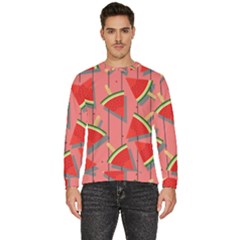 Red Watermelon Popsicle Men s Fleece Sweatshirt by ConteMonfrey