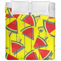 Yellow Watermelon Popsicle  Duvet Cover Double Side (california King Size) by ConteMonfrey