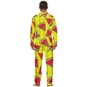 Yellow Watermelon Popsicle  Men s Long Sleeve Velvet Pocket Pajamas Set View4