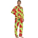 Pastel Watermelon   Men s Long Sleeve Velvet Pocket Pajamas Set View2