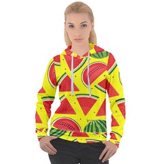 Yellow Watermelon   Women s Overhead Hoodie by ConteMonfrey