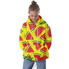 Yellow Watermelon   Kids  Oversized Hoodie by ConteMonfrey