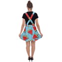 Blue Watermelon Popsicle  Velvet Suspender Skater Skirt View2