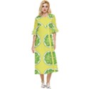 Yellow Lemonade  Double Cuff Midi Dress View1