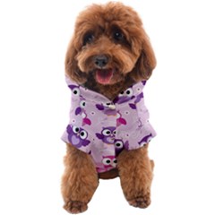 Seamless Cute Colourfull Owl Kids Pattern Dog Coat by Wegoenart