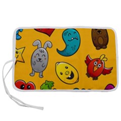 Graffiti Characters Seamless Ornament Pen Storage Case (m) by Wegoenart