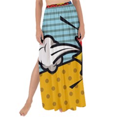 Pow Word Pop Art Style Expression Vector Maxi Chiffon Tie-up Sarong by Wegoenart