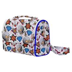 Full Color Flash Tattoo Patterns Satchel Shoulder Bag by Wegoenart
