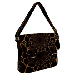 Fractal Abstract Web Art Digital Buckle Messenger Bag by Ravend