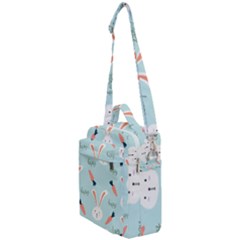 Bunny Carrot Pattern Background Crossbody Day Bag by Wegoenart