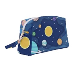 Galaxy Background Wristlet Pouch Bag (medium) by danenraven